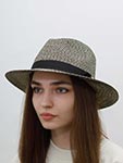 Шляпа STETSON арт. 2478519 TRAVELLER TOYO (черный / бежевый)